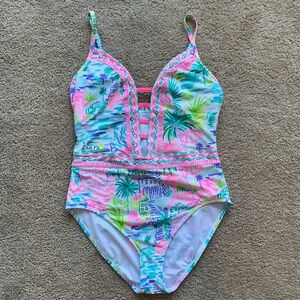 Lilly Pulitzer Tropical Print One Piece